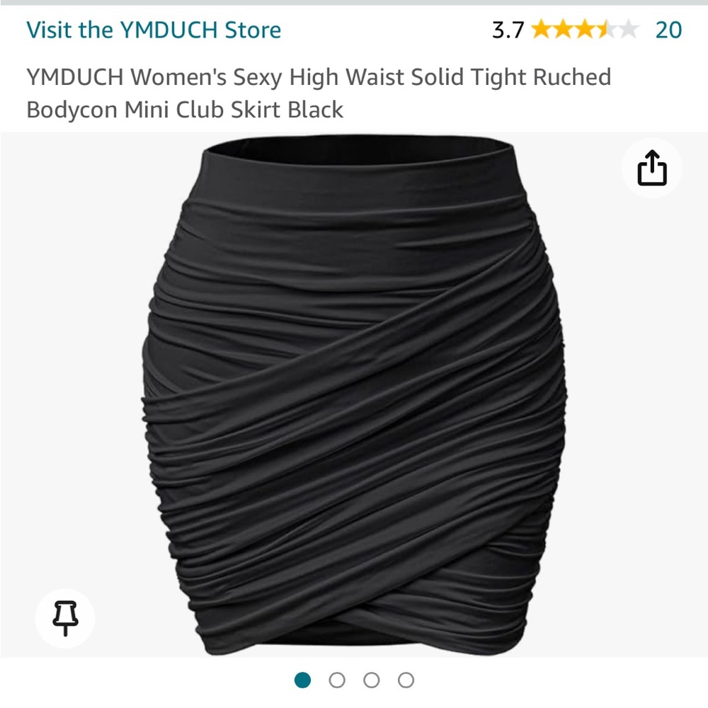 Black bodycon skirt
